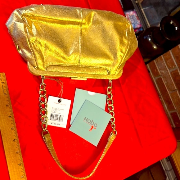 WOW POSHMARK - Authentic NWT Gold Leather HOBO Friday Date Night Supermodel Bag - Picture 9 of 16